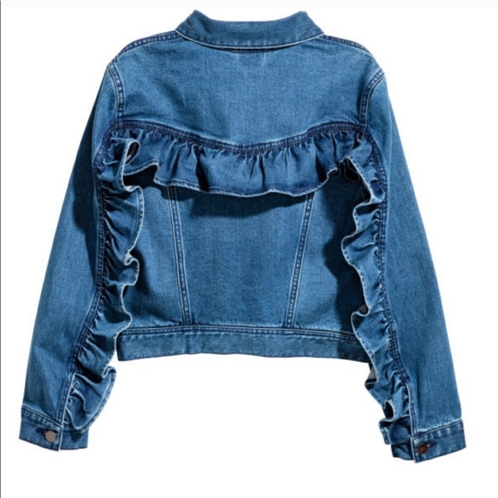 H&M Ruffles Denim Jacket - Picture 2 of 6